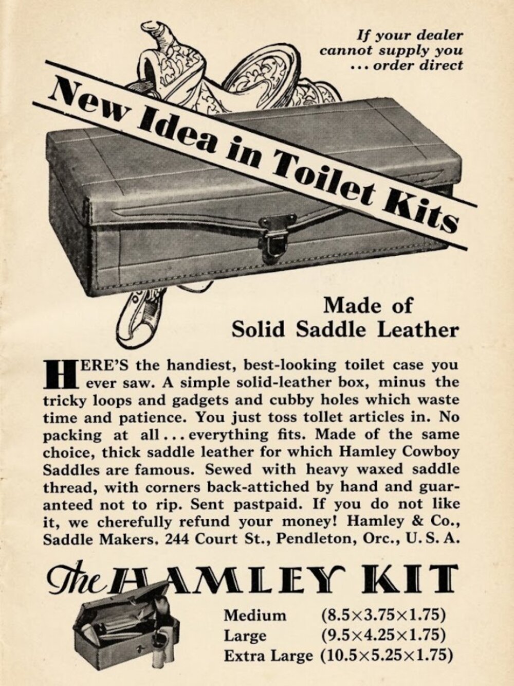 Vintage Hamley Kit Leather Travel Box - Picture 2 of 16